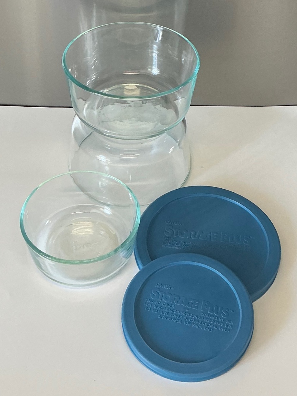 Pyrex Storage Plus Bowl & Lid Set Vintage Corning Glass